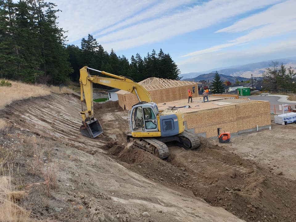 A close look at one of the residential excavation projects