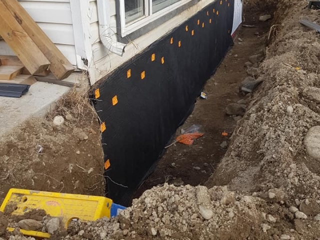 One of the trenching projects for homeowners in Kamloops